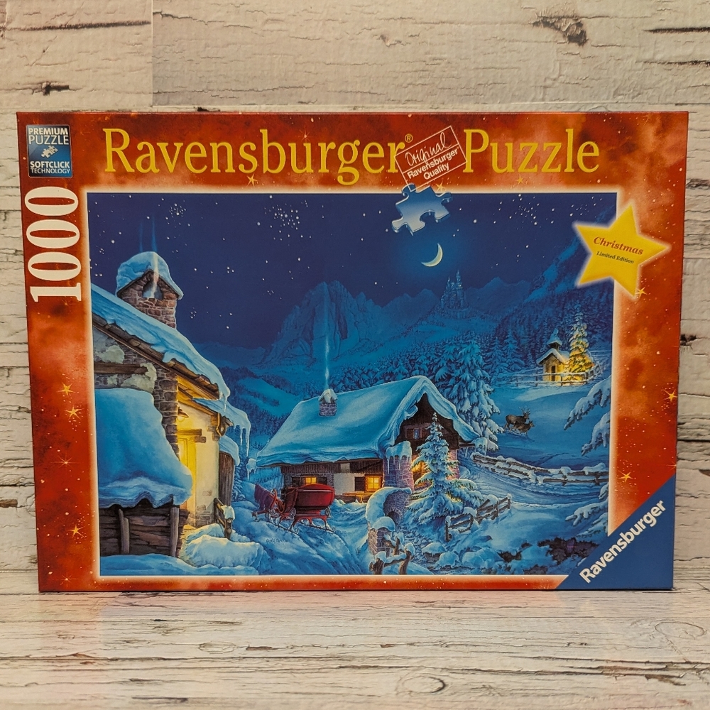 Ravensburger 1000 Piece Christmas Night Puzzle #192585 'Winter Wonderland' 2010